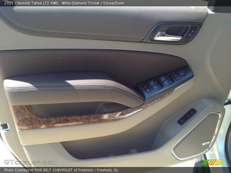 White Diamond Tricoat / Cocoa/Dune 2015 Chevrolet Tahoe LTZ 4WD