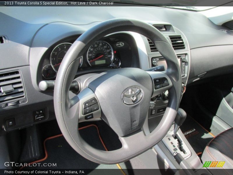 Hot Lava / Dark Charcoal 2013 Toyota Corolla S Special Edition