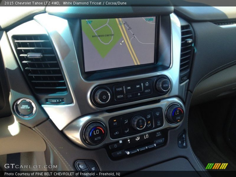 White Diamond Tricoat / Cocoa/Dune 2015 Chevrolet Tahoe LTZ 4WD
