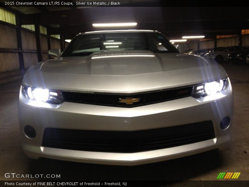 Silver Ice Metallic / Black 2015 Chevrolet Camaro LT/RS Coupe