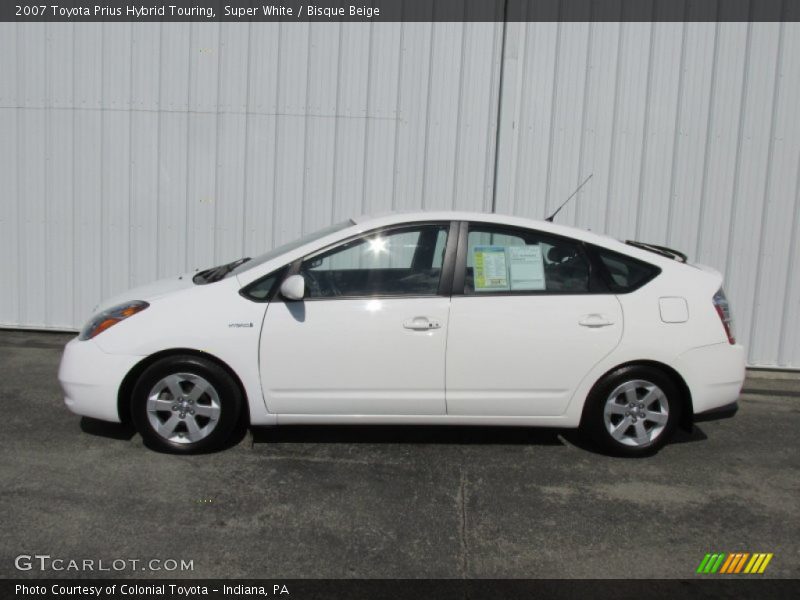 Super White / Bisque Beige 2007 Toyota Prius Hybrid Touring