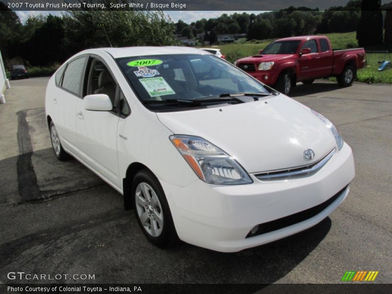 Super White / Bisque Beige 2007 Toyota Prius Hybrid Touring