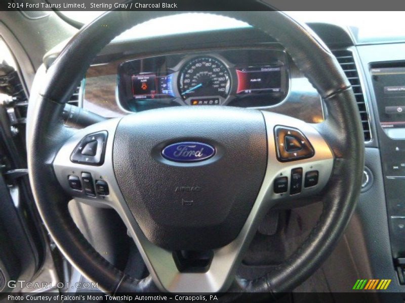 Sterling Gray / Charcoal Black 2014 Ford Taurus Limited