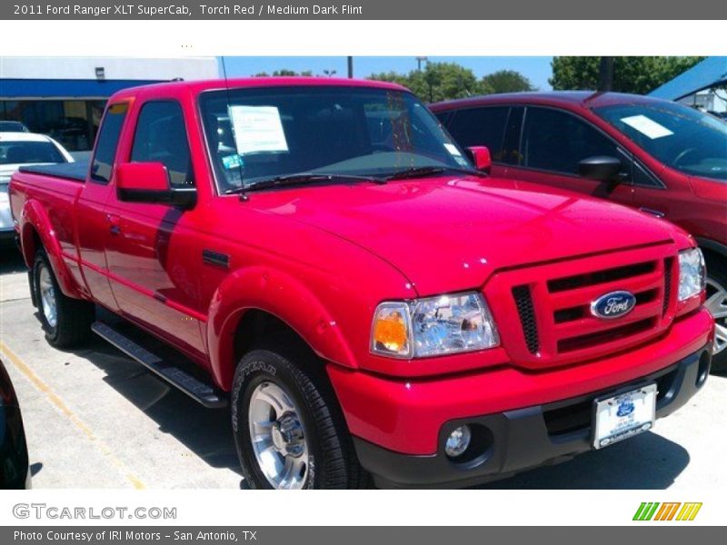 Torch Red / Medium Dark Flint 2011 Ford Ranger XLT SuperCab