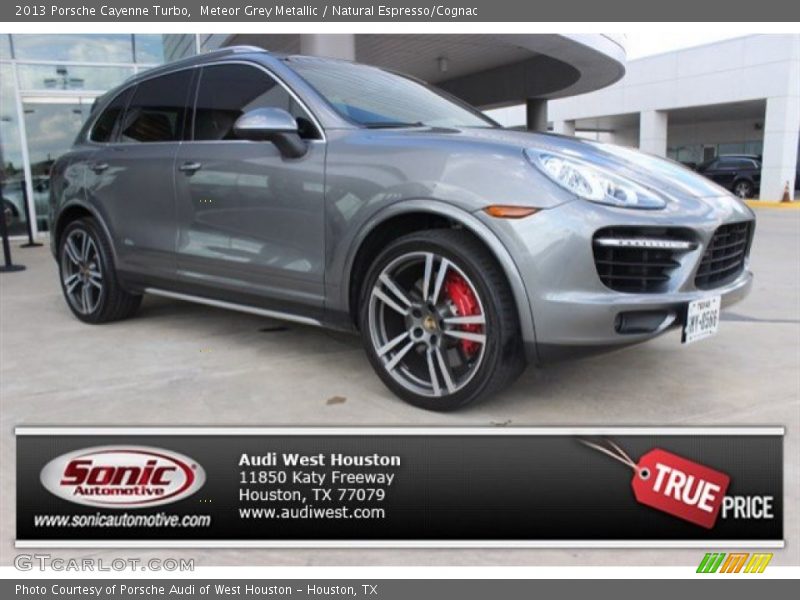 Meteor Grey Metallic / Natural Espresso/Cognac 2013 Porsche Cayenne Turbo