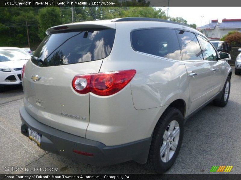 Gold Mist Metallic / Ebony/Ebony 2011 Chevrolet Traverse LT