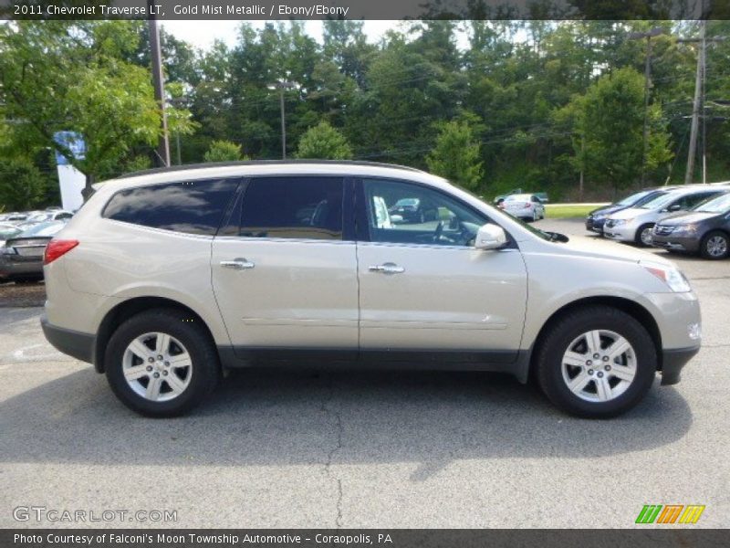 Gold Mist Metallic / Ebony/Ebony 2011 Chevrolet Traverse LT