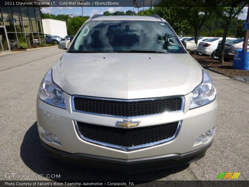 Gold Mist Metallic / Ebony/Ebony 2011 Chevrolet Traverse LT