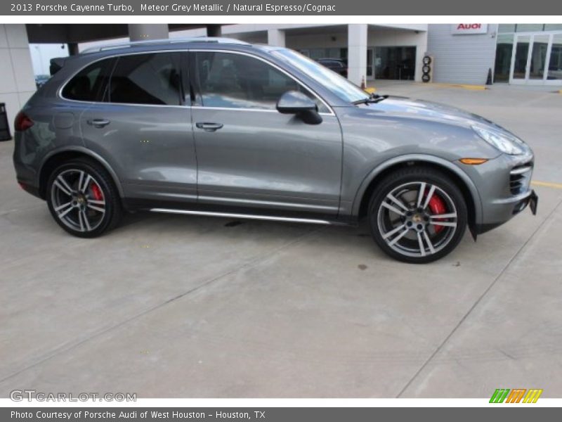 Meteor Grey Metallic / Natural Espresso/Cognac 2013 Porsche Cayenne Turbo