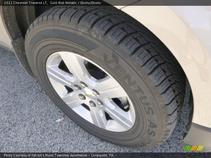 Gold Mist Metallic / Ebony/Ebony 2011 Chevrolet Traverse LT