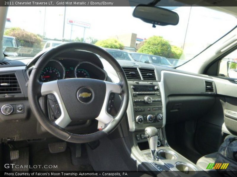 Gold Mist Metallic / Ebony/Ebony 2011 Chevrolet Traverse LT