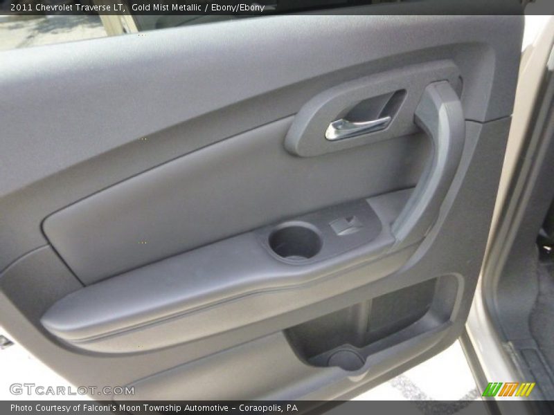 Gold Mist Metallic / Ebony/Ebony 2011 Chevrolet Traverse LT