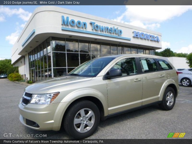 White Gold / Dark Slate Gray 2010 Dodge Journey SE