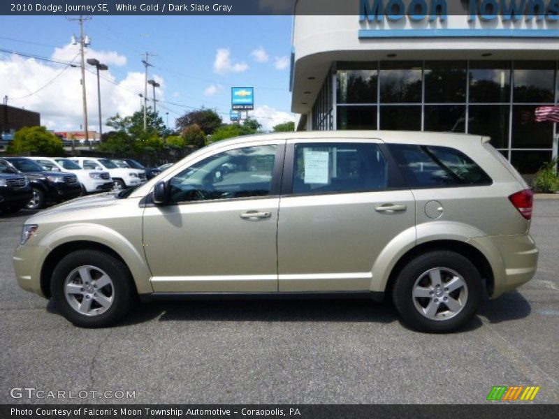 White Gold / Dark Slate Gray 2010 Dodge Journey SE