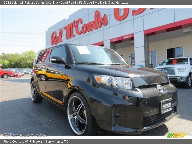 Black Sand Pearl / RS Suede Style Dark Gray/Hot Lava 2012 Scion xB Release Series 9.0