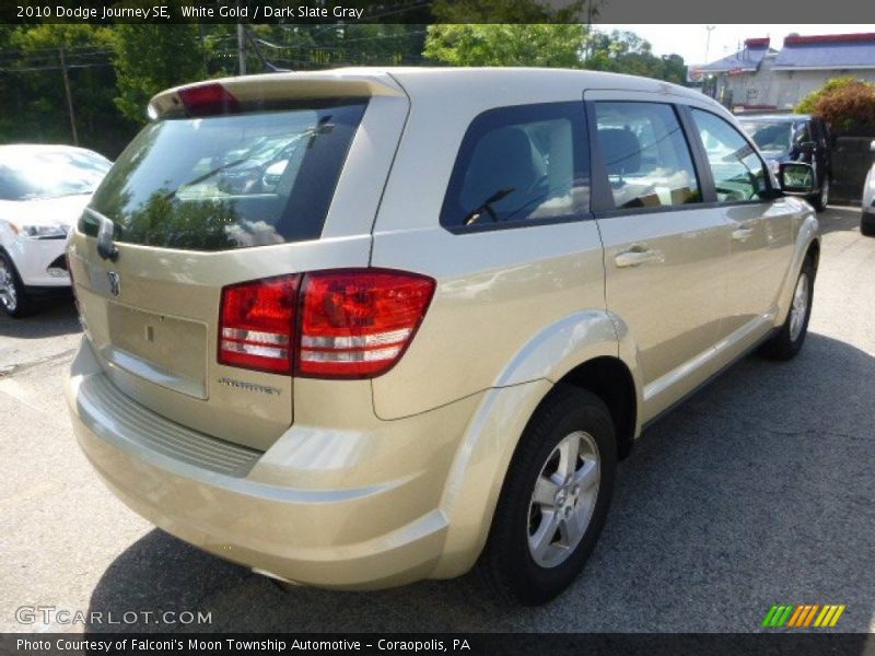 White Gold / Dark Slate Gray 2010 Dodge Journey SE