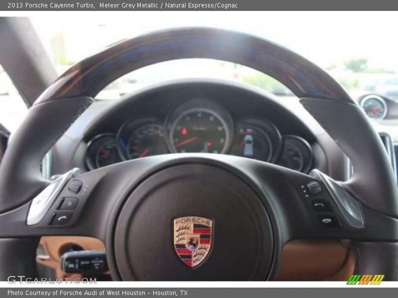 Meteor Grey Metallic / Natural Espresso/Cognac 2013 Porsche Cayenne Turbo