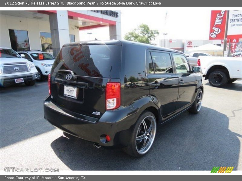 Black Sand Pearl / RS Suede Style Dark Gray/Hot Lava 2012 Scion xB Release Series 9.0