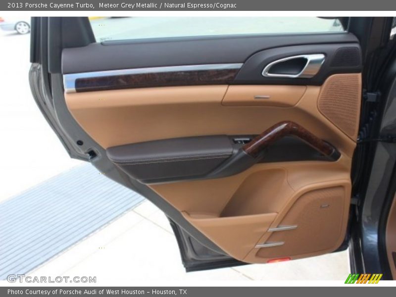 Meteor Grey Metallic / Natural Espresso/Cognac 2013 Porsche Cayenne Turbo