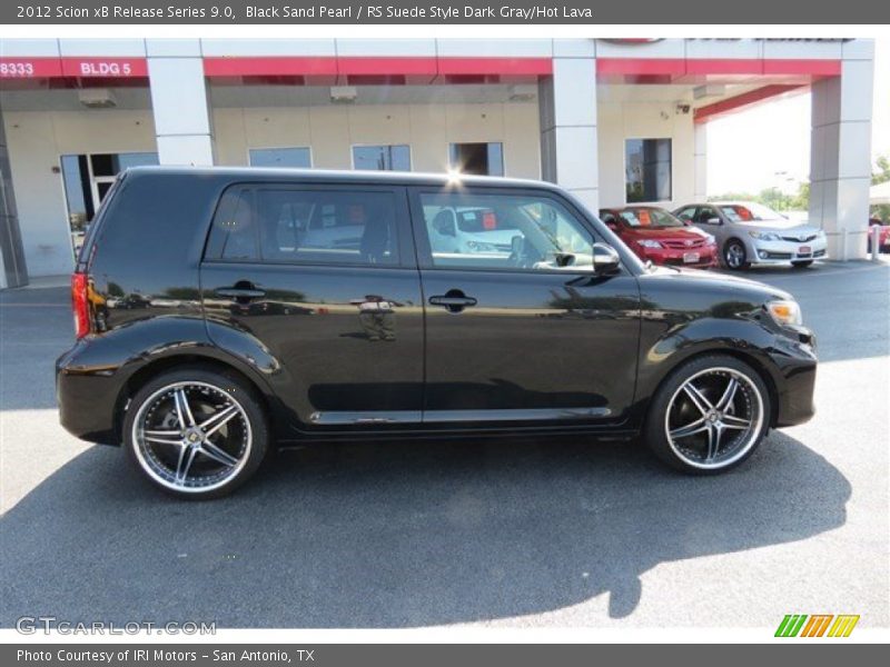 Black Sand Pearl / RS Suede Style Dark Gray/Hot Lava 2012 Scion xB Release Series 9.0