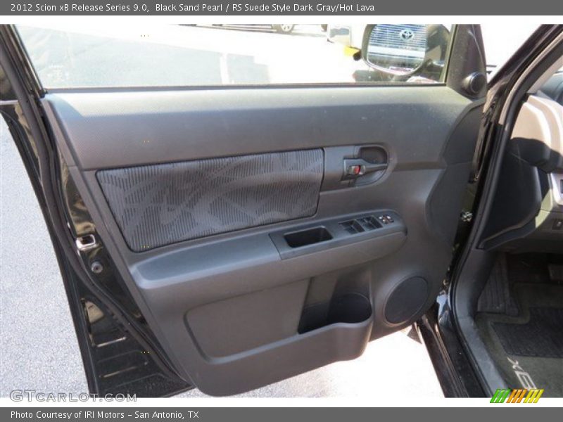 Black Sand Pearl / RS Suede Style Dark Gray/Hot Lava 2012 Scion xB Release Series 9.0