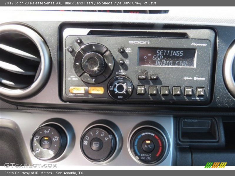 Black Sand Pearl / RS Suede Style Dark Gray/Hot Lava 2012 Scion xB Release Series 9.0