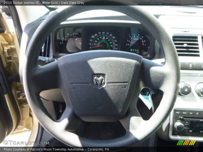 White Gold / Dark Slate Gray 2010 Dodge Journey SE