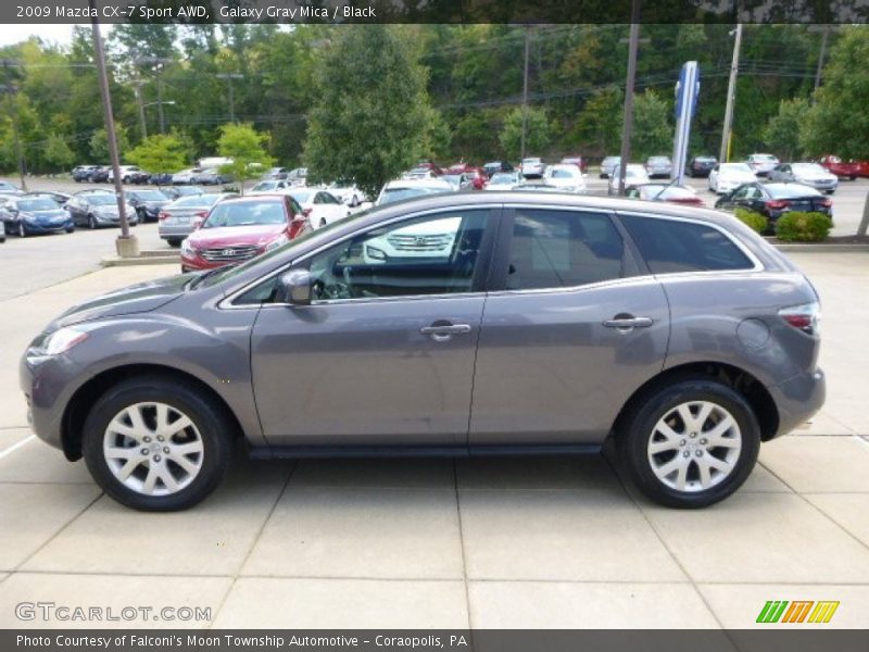 Galaxy Gray Mica / Black 2009 Mazda CX-7 Sport AWD