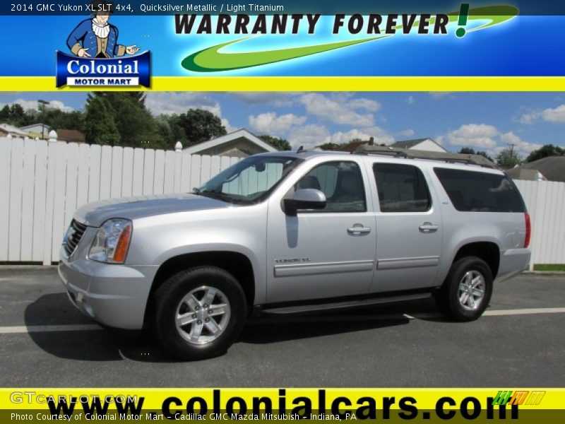 Quicksilver Metallic / Light Titanium 2014 GMC Yukon XL SLT 4x4