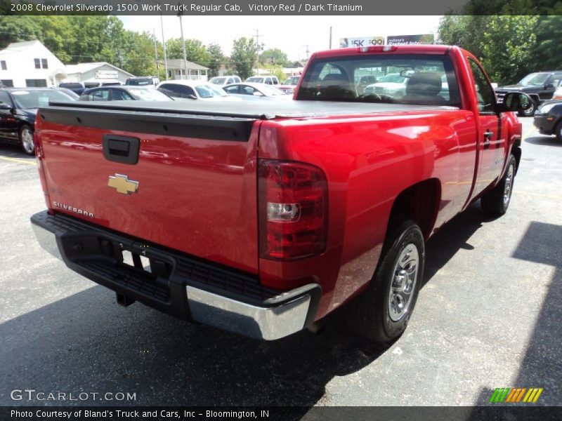 Victory Red / Dark Titanium 2008 Chevrolet Silverado 1500 Work Truck Regular Cab