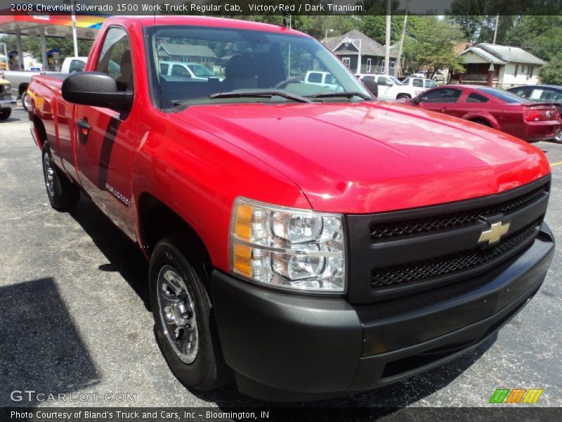 Front 3/4 View of 2008 Silverado 1500 Work Truck Regular Cab