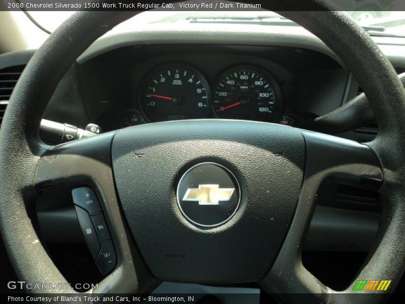 Victory Red / Dark Titanium 2008 Chevrolet Silverado 1500 Work Truck Regular Cab