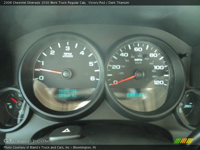 Victory Red / Dark Titanium 2008 Chevrolet Silverado 1500 Work Truck Regular Cab