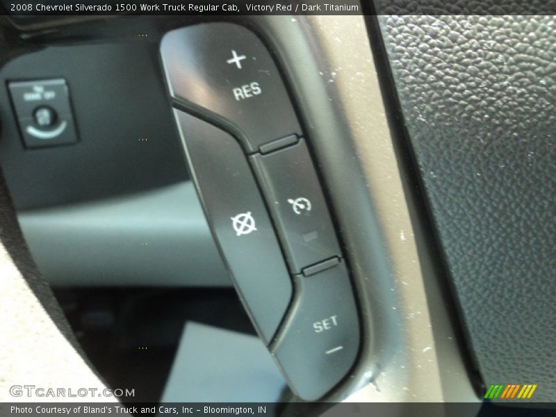 Victory Red / Dark Titanium 2008 Chevrolet Silverado 1500 Work Truck Regular Cab