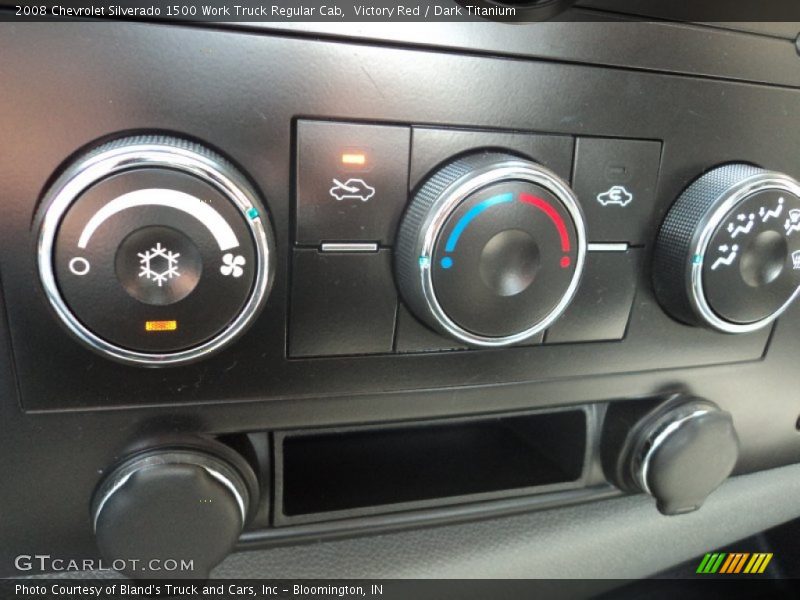 Victory Red / Dark Titanium 2008 Chevrolet Silverado 1500 Work Truck Regular Cab