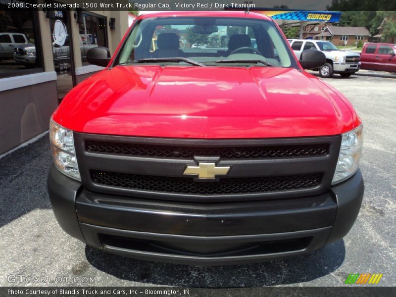 Victory Red / Dark Titanium 2008 Chevrolet Silverado 1500 Work Truck Regular Cab