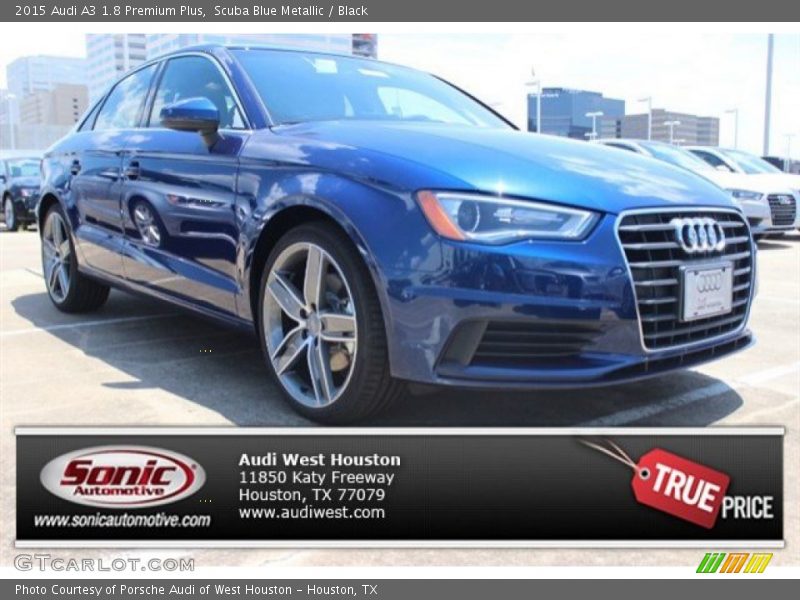 Scuba Blue Metallic / Black 2015 Audi A3 1.8 Premium Plus