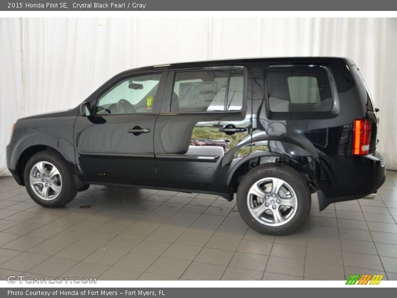 Crystal Black Pearl / Gray 2015 Honda Pilot SE
