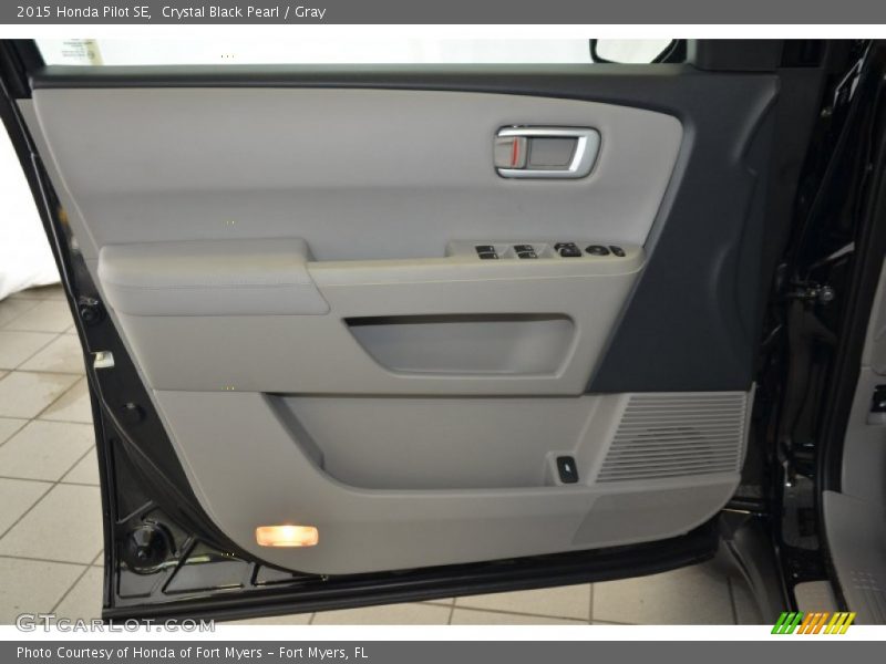 Crystal Black Pearl / Gray 2015 Honda Pilot SE