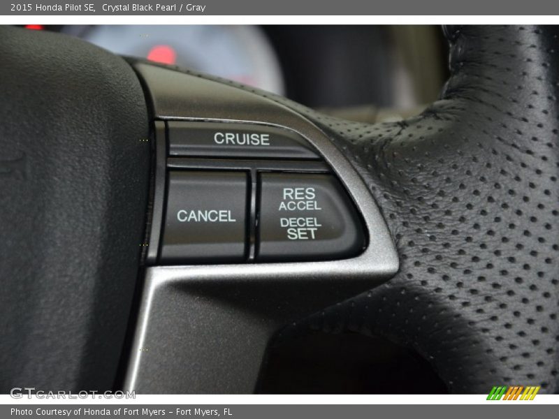 Crystal Black Pearl / Gray 2015 Honda Pilot SE