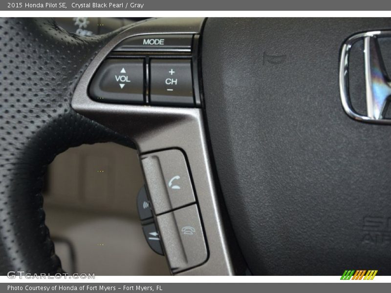 Crystal Black Pearl / Gray 2015 Honda Pilot SE