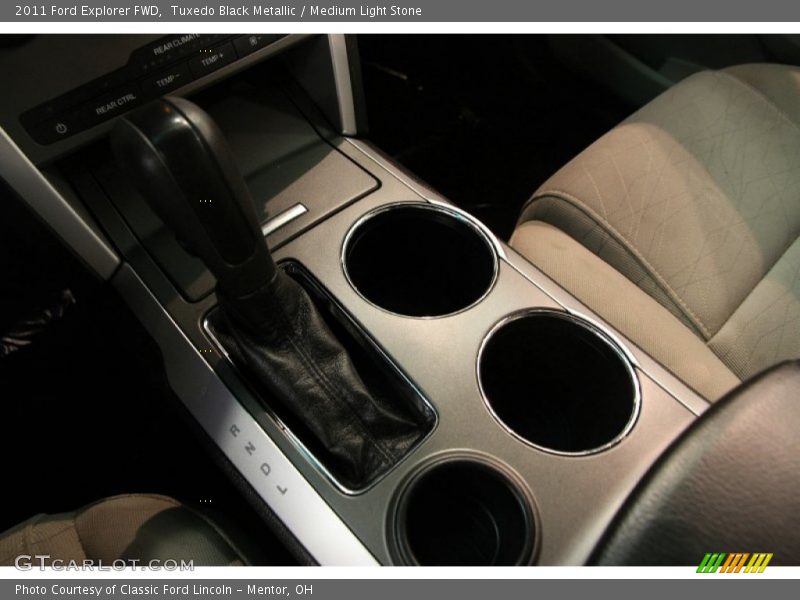 Tuxedo Black Metallic / Medium Light Stone 2011 Ford Explorer FWD