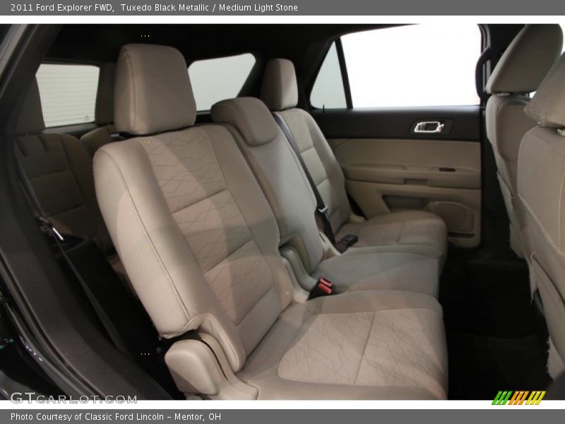 Tuxedo Black Metallic / Medium Light Stone 2011 Ford Explorer FWD