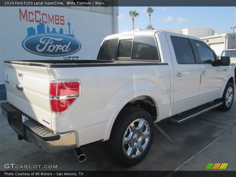 White Platinum / Black 2014 Ford F150 Lariat SuperCrew