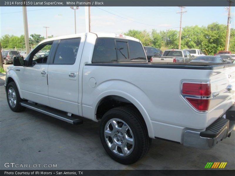 White Platinum / Black 2014 Ford F150 Lariat SuperCrew