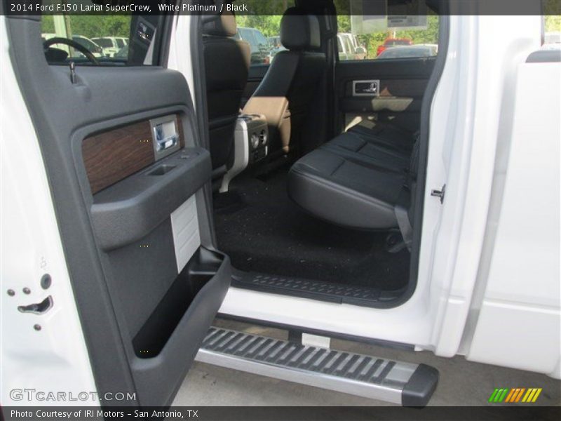 White Platinum / Black 2014 Ford F150 Lariat SuperCrew