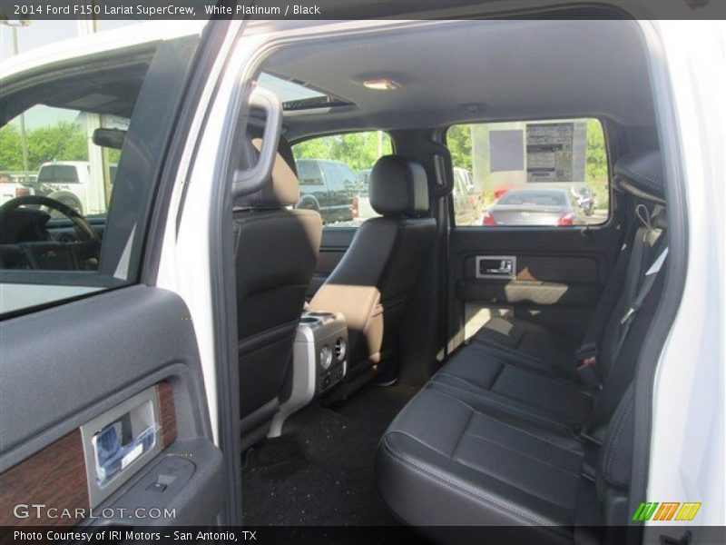 White Platinum / Black 2014 Ford F150 Lariat SuperCrew