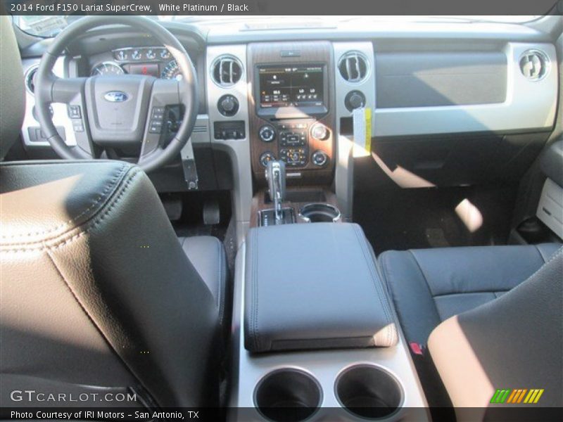 White Platinum / Black 2014 Ford F150 Lariat SuperCrew