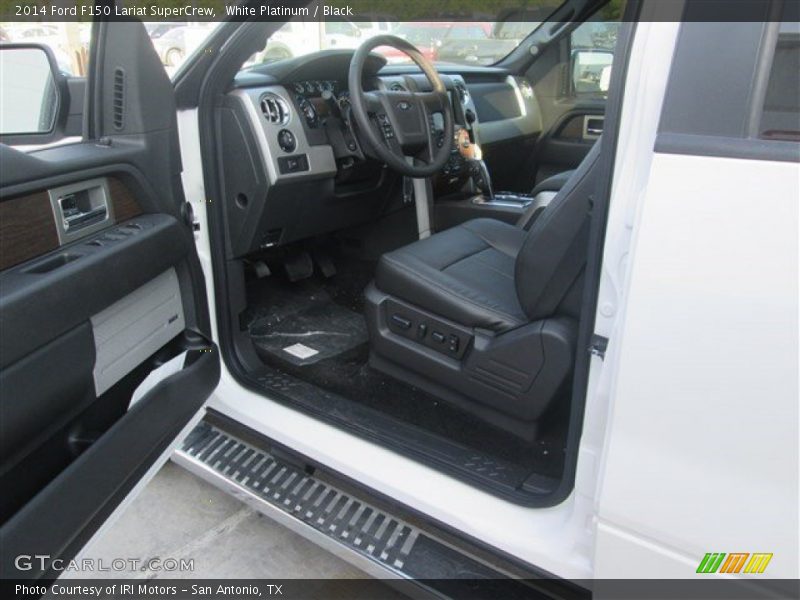 White Platinum / Black 2014 Ford F150 Lariat SuperCrew