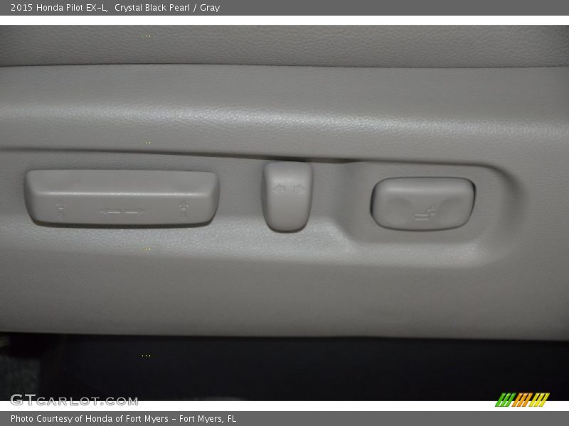 Crystal Black Pearl / Gray 2015 Honda Pilot EX-L